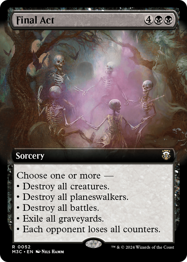 {R} Final Act (Extended Art) (Ripple Foil) [Modern Horizons 3 Commander][RPF M3C 052]