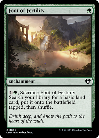 {C} Font of Fertility [Commander Masters][CMM 895]