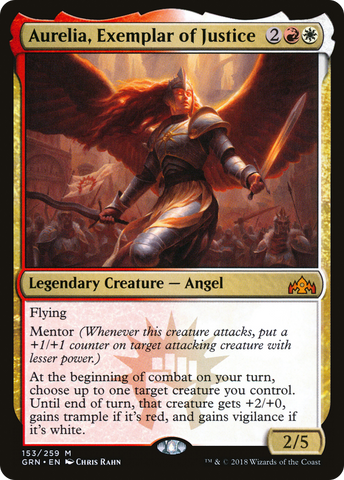 {R} Aurelia, Exemplar of Justice [Guilds of Ravnica][GRN 153]