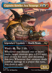 {@R} Captain Howler, Sea Scourge (Borderless) [Aetherdrift][DFT 361]