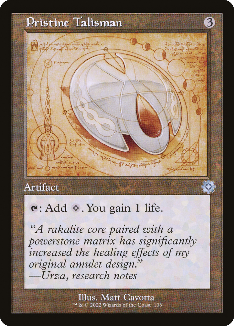 {C} Pristine Talisman (Retro Schematic) [The Brothers' War Retro Artifacts][BRR 106]