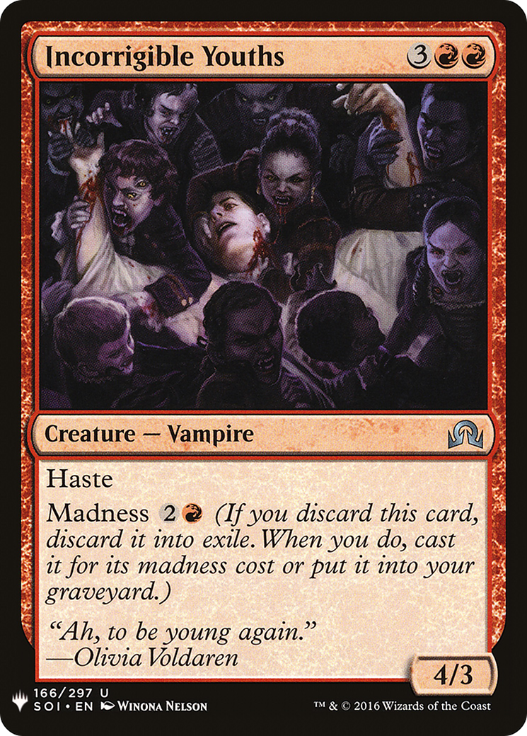 {C} Incorrigible Youths [Mystery Booster][LS SOI 166]