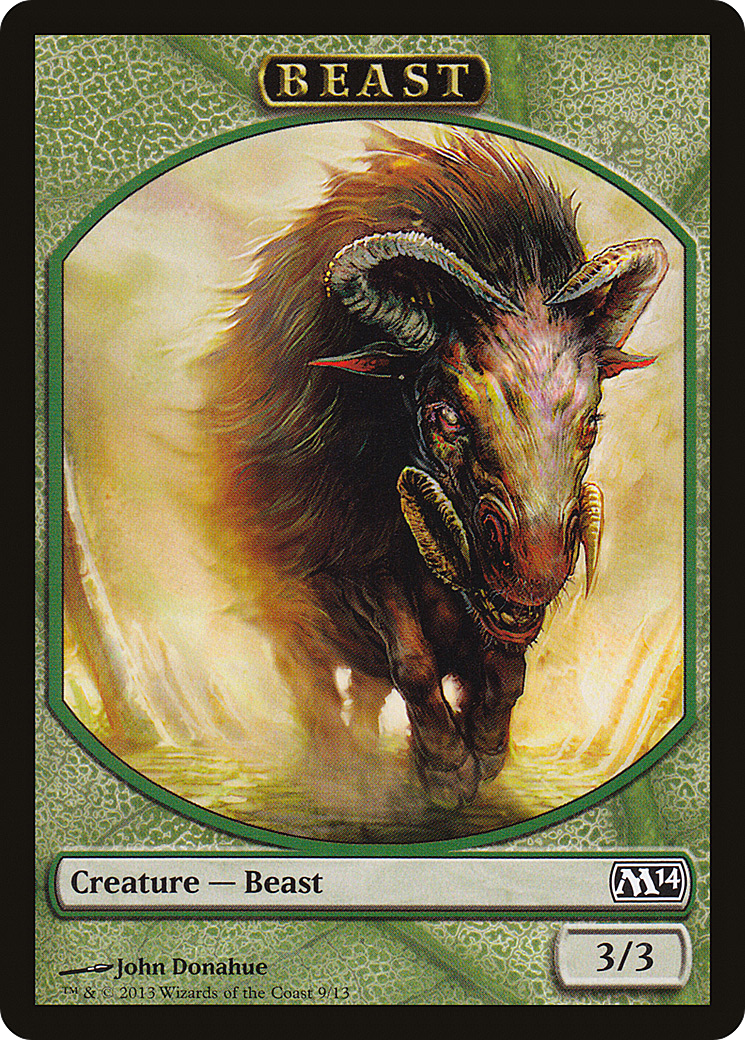 {T} Beast Token [Magic 2014 Tokens][TM14 009]