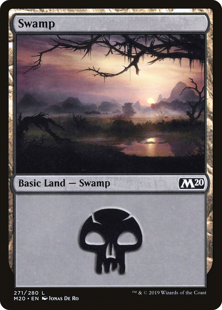 {B}[M20 271] Swamp (271) [Core Set 2020]