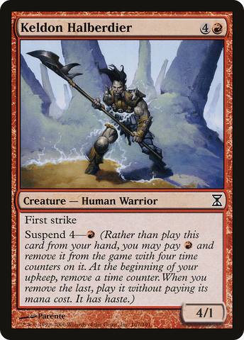 {C} Keldon Halberdier [Time Spiral][TSP 167]