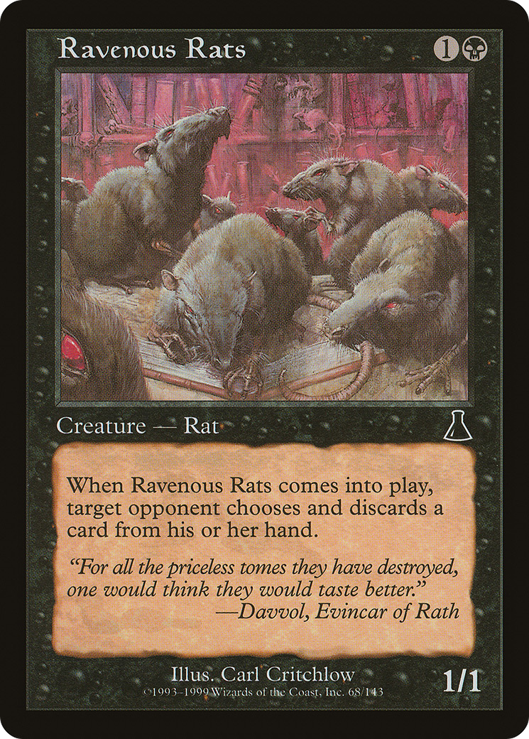 {C} Ravenous Rats [Urza's Destiny][UDS 068]