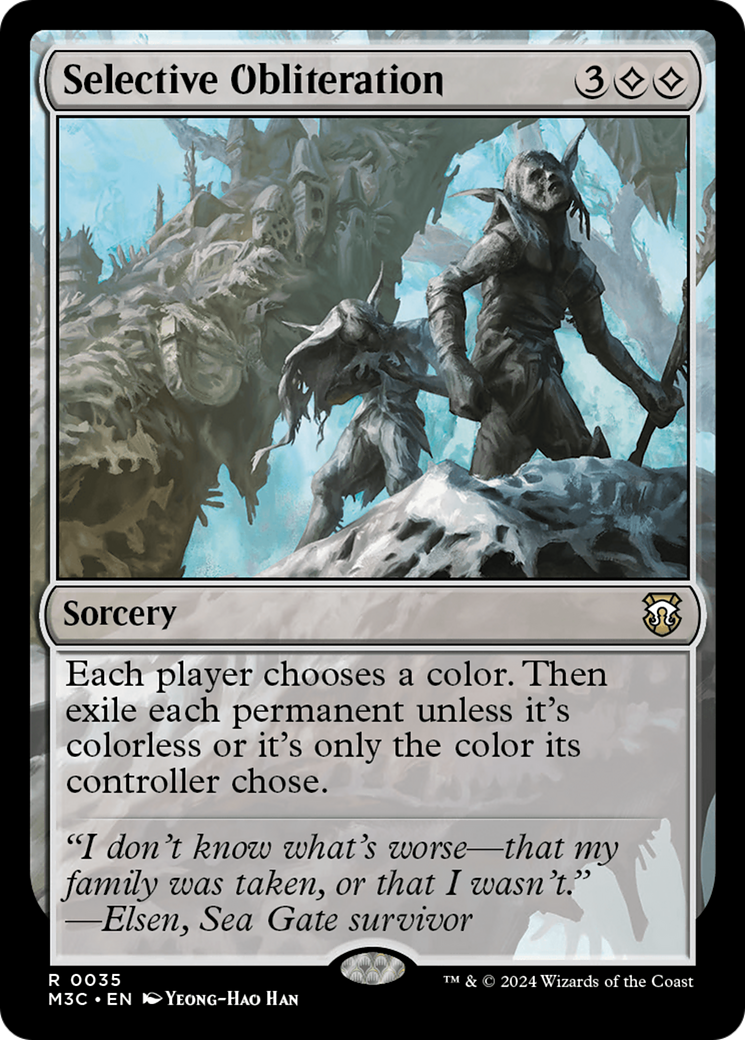 {R} Selective Obliteration (Ripple Foil) [Modern Horizons 3 Commander][RPF M3C 035]