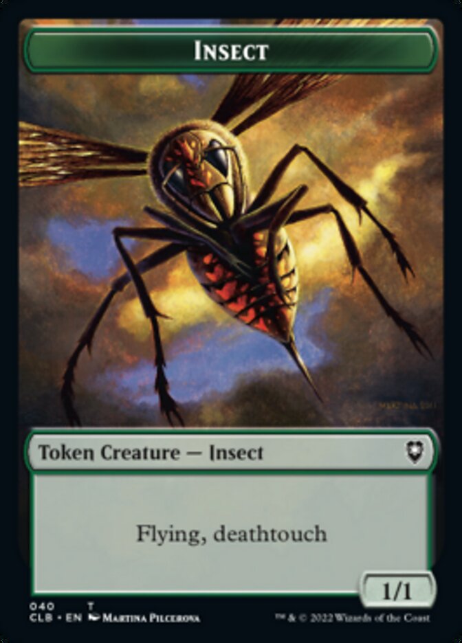 {T} Spider // Insect Double-sided Token [Commander Legends: Battle for Baldur's Gate Tokens][TCLB 042]