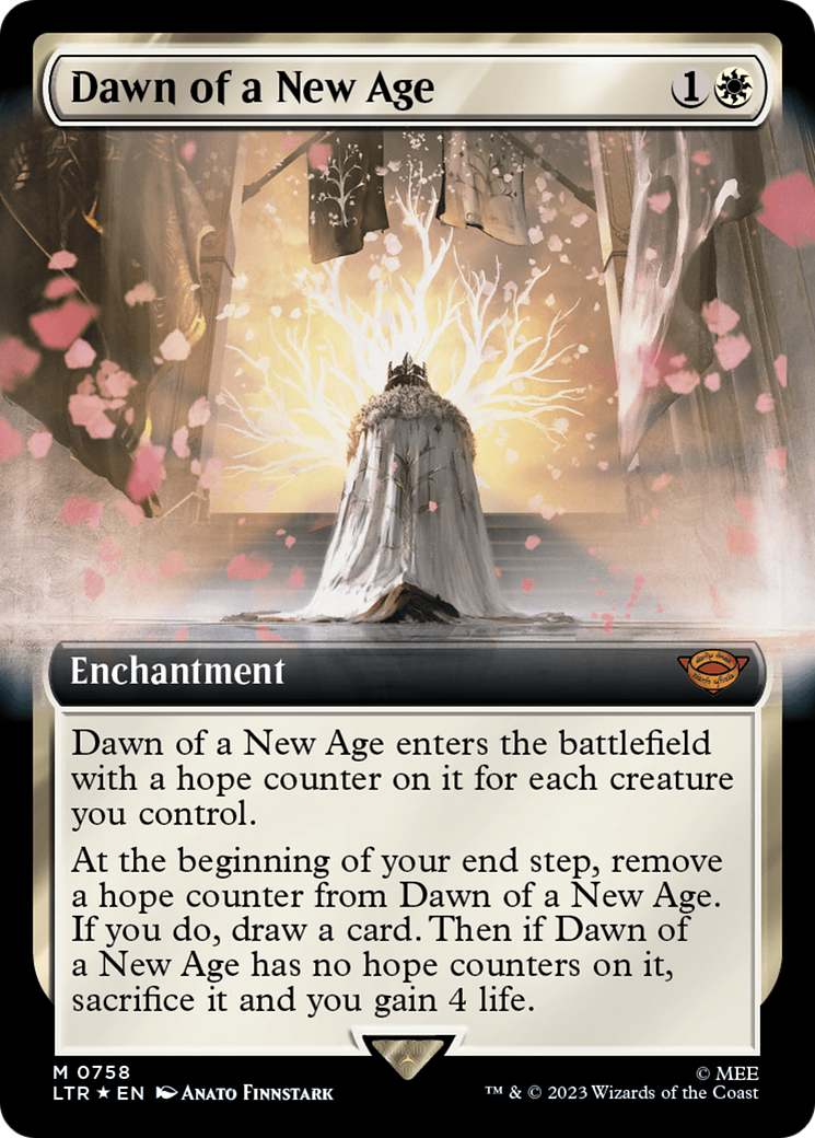 {R} Dawn of a New Age (Extended Art) (Surge Foil) [The Lord of the Rings: Tales of Middle-Earth][LTR 758]