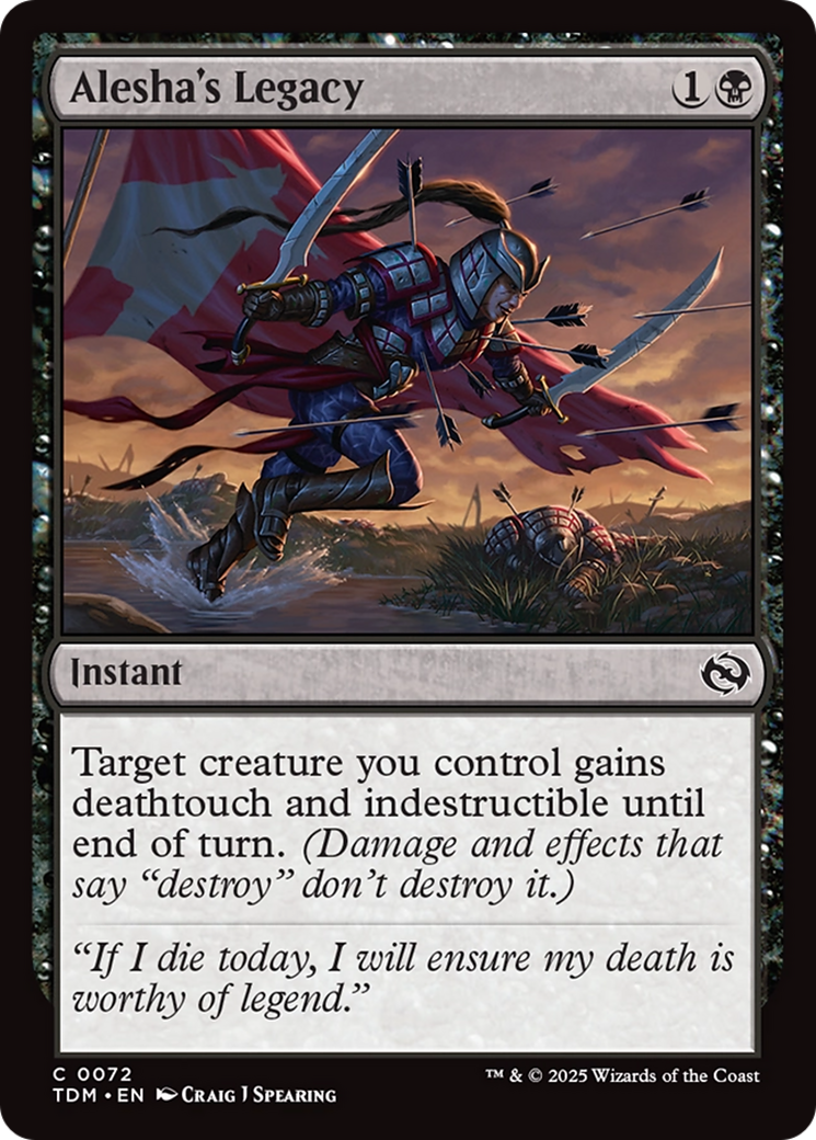 {@C} Alesha's Legacy [Tarkir: Dragonstorm][TDM 072]