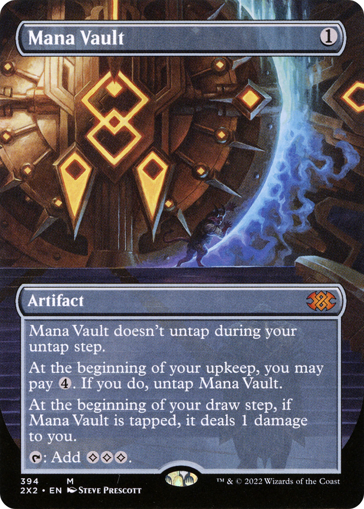 {R} Mana Vault (Borderless Alternate Art) [Double Masters 2022][2X2 394]