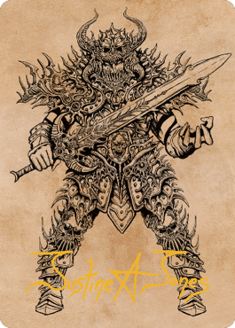 {A} Sarevok, Deathbringer Art Card (Gold-Stamped Signature) [Commander Legends: Battle for Baldur's Gate Art Series][GS ACLB 050]