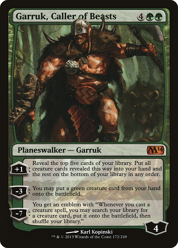 {R} Garruk, Caller of Beasts [Magic 2014][M14 172]