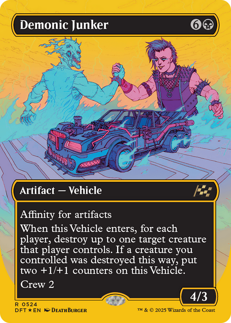 {@R} Demonic Junker (Borderless) (First-Place Foil) [Aetherdrift][DFT 524]