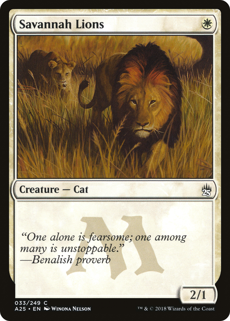 {C} Savannah Lions [Masters 25][A25 033]