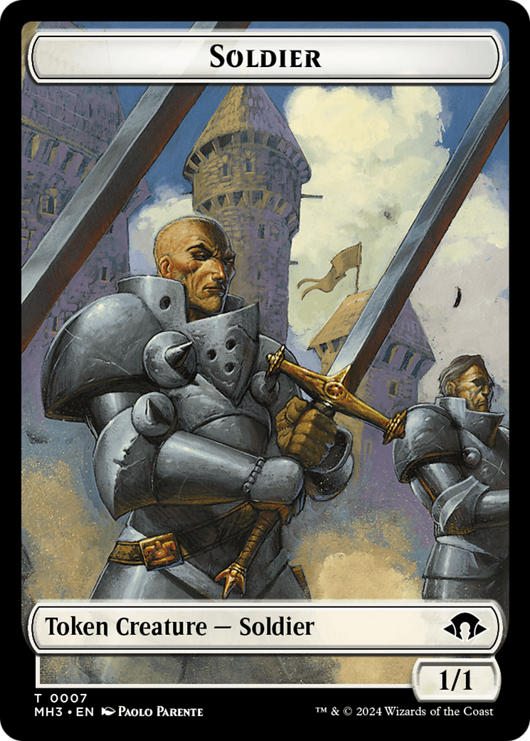 {T} Soldier Token [Modern Horizons 3 Tokens][TMH3 007]