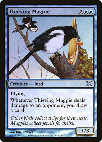 {C} Thieving Magpie (Premium Foil) [Tenth Edition][FP 10E 115]