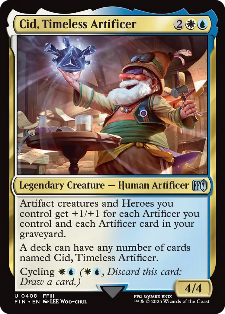 {@@FIN C} Cid, Timeless Artificer (0408) [FINAL FANTASY][FIN 408]