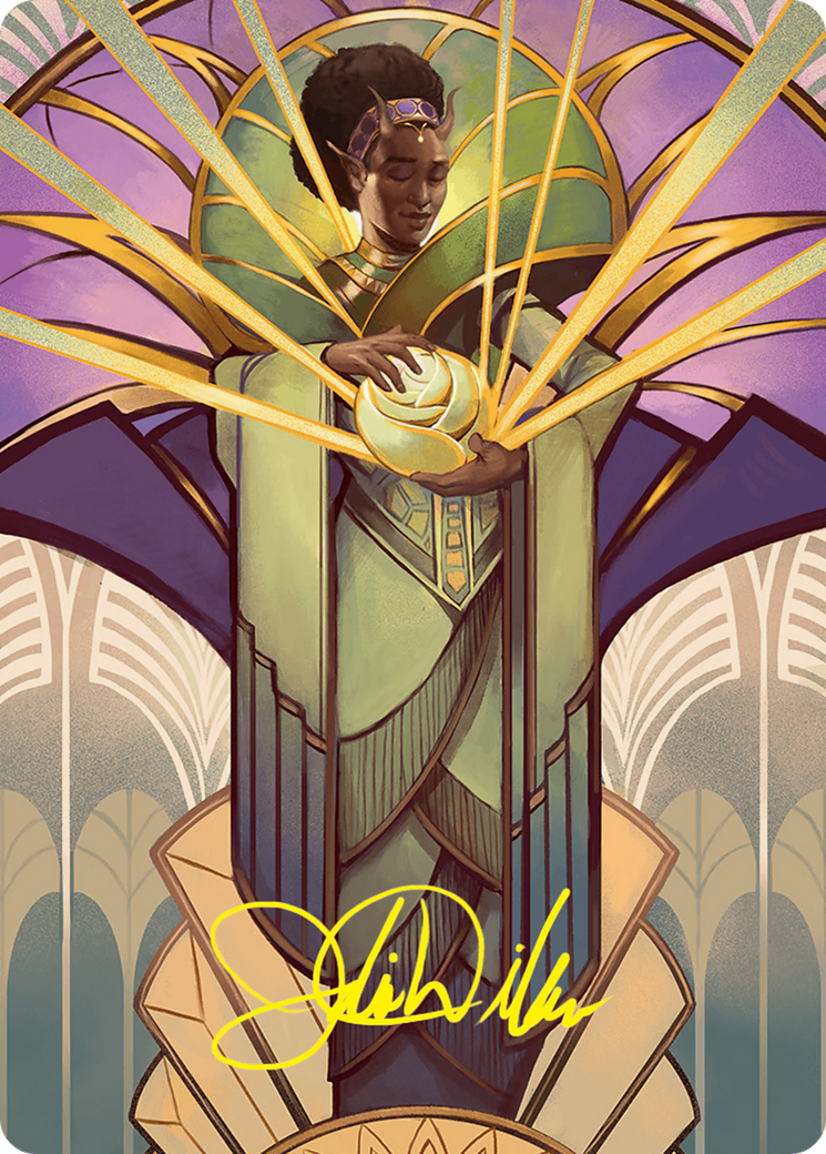 {A} Bloom Tender Art Card (54/54) (Gold-Stamped Signature) [Foundations Art Series][GS AFDN 054]