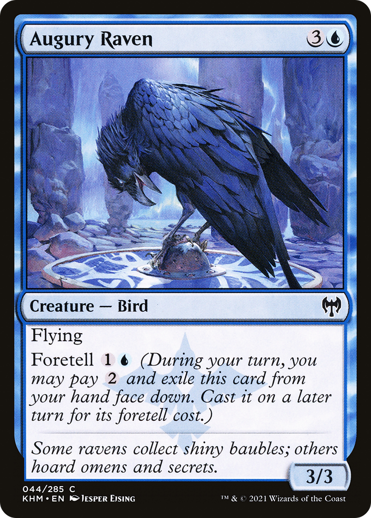 {C} Augury Raven [Kaldheim][KHM 044]
