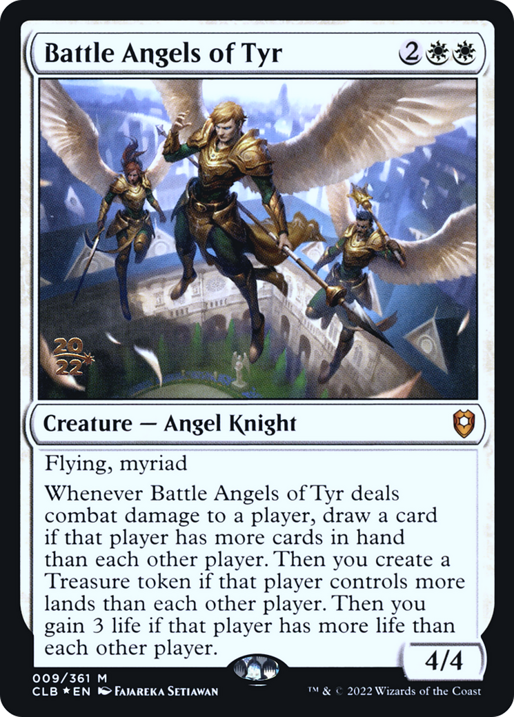 {R} Battle Angels of Tyr [Commander Legends: Battle for Baldur's Gate Prerelease Promos][PR CLB 009]