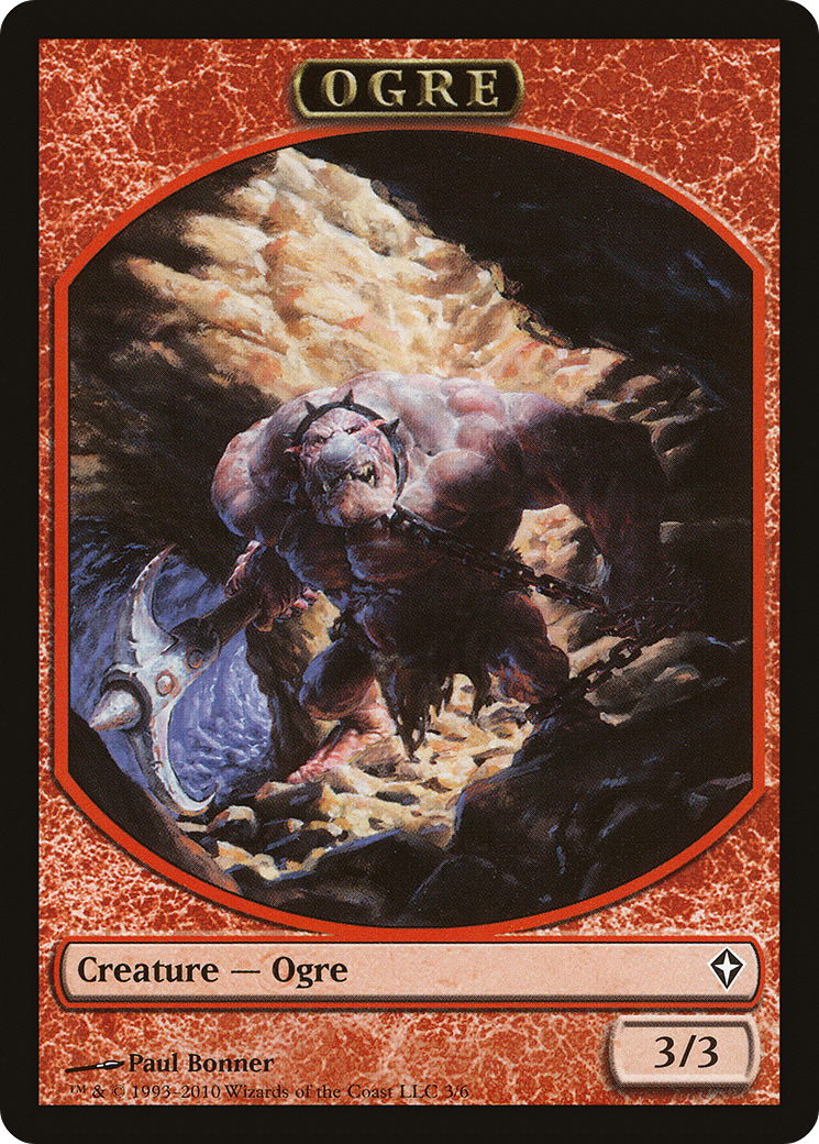 {T} Ogre Token [Worldwake Tokens][TWWK 003]
