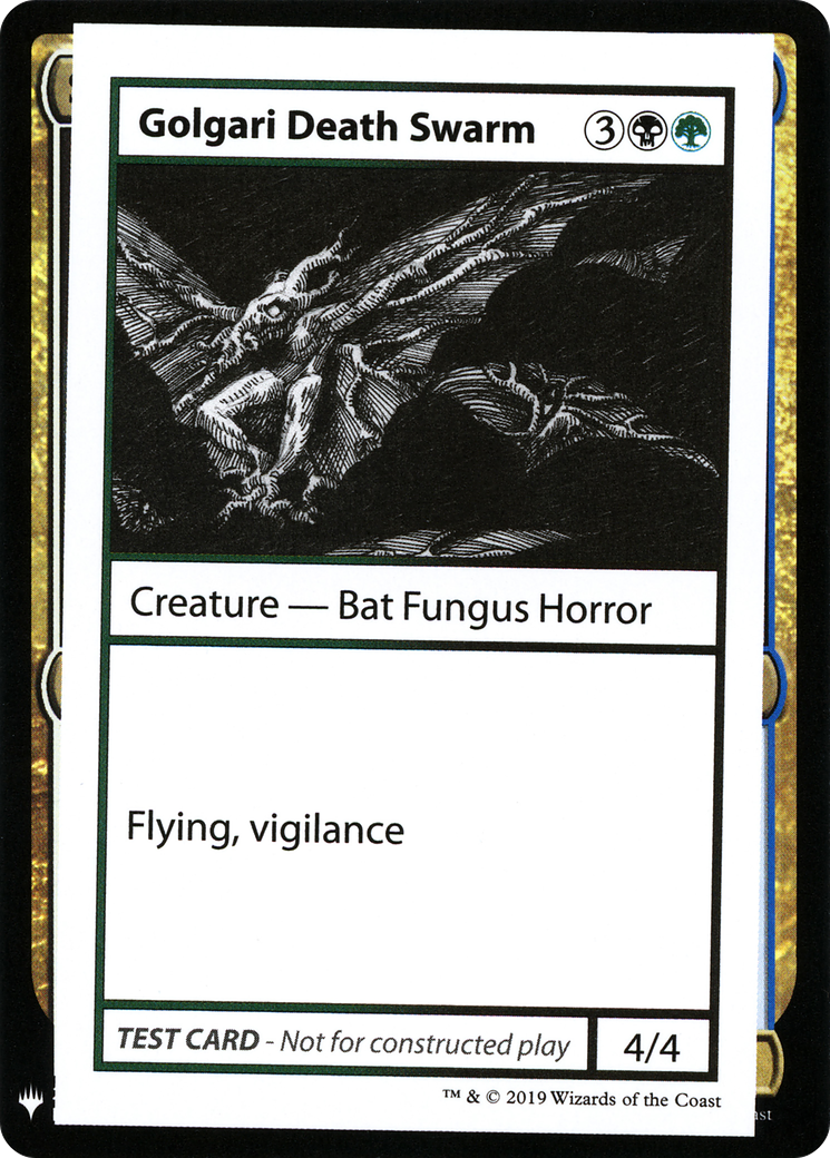 {R} Golgari Death Swarm [Mystery Booster Playtest Cards][CON CMB1 091]