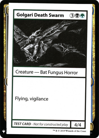 {R} Golgari Death Swarm [Mystery Booster Playtest Cards][CON CMB1 091]