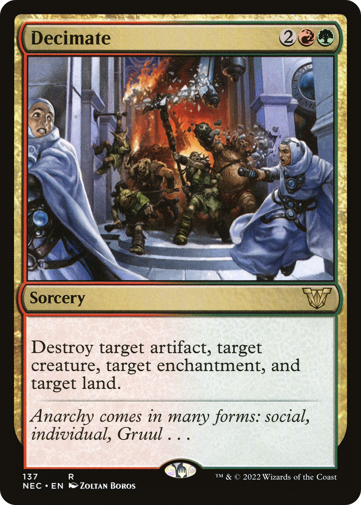 {R} Decimate [Kamigawa: Neon Dynasty Commander][NEC 137]