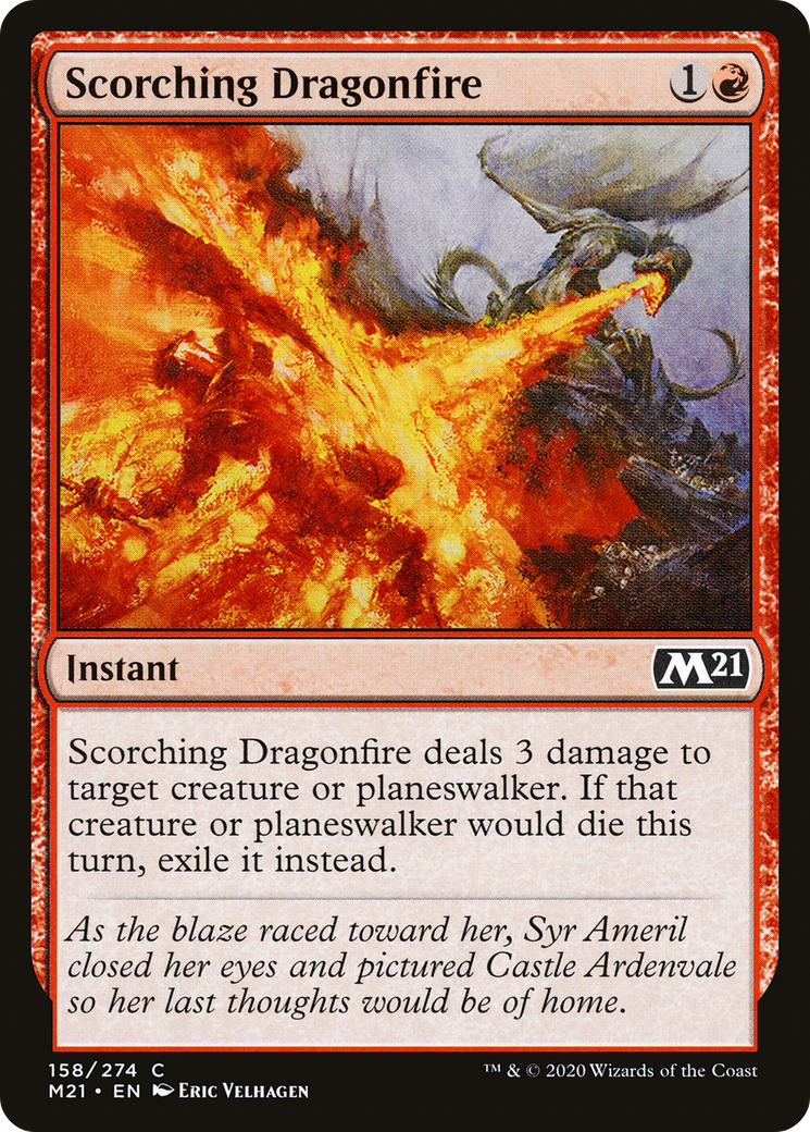 {C} Scorching Dragonfire [Core Set 2021][M21 158]