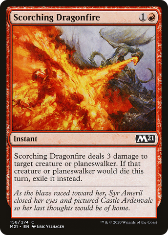 {C} Scorching Dragonfire [Core Set 2021][M21 158]