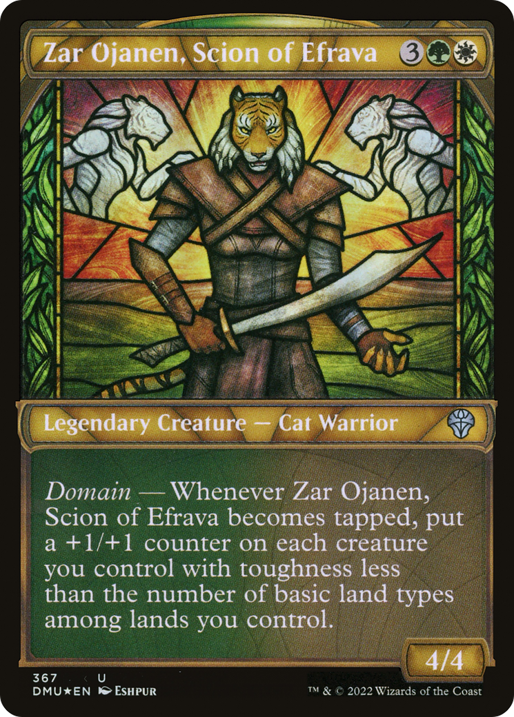 {C} Zar Ojanen, Scion of Efrava (Showcase Textured) [Dominaria United][DMU 367]