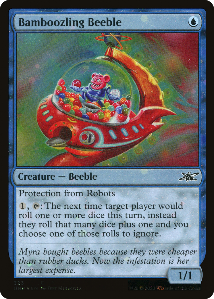 {C} Bamboozling Beeble (Galaxy Foil) [Unfinity][UNF 323]