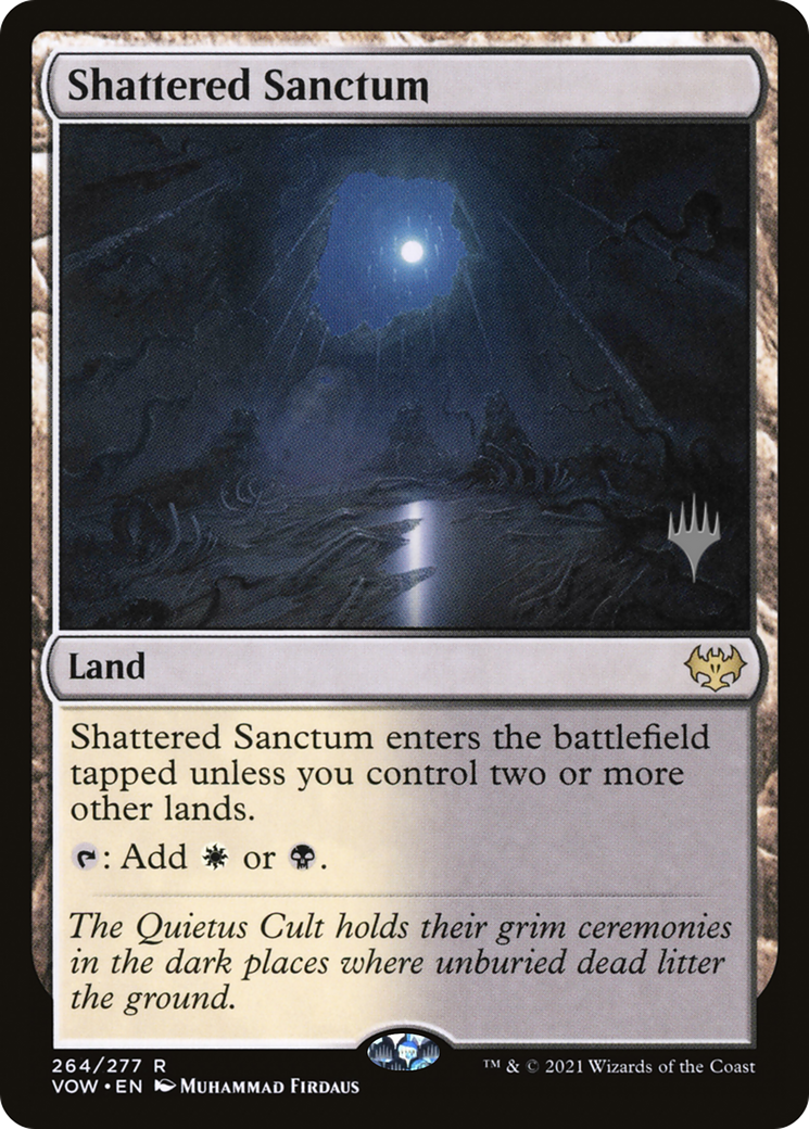 {R} Shattered Sanctum (Promo Pack) [Innistrad: Crimson Vow Promo Pack][PP VOW 264]