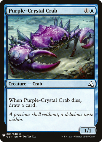{C} Purple-Crystal Crab [Mystery Booster][LS GS1 003]