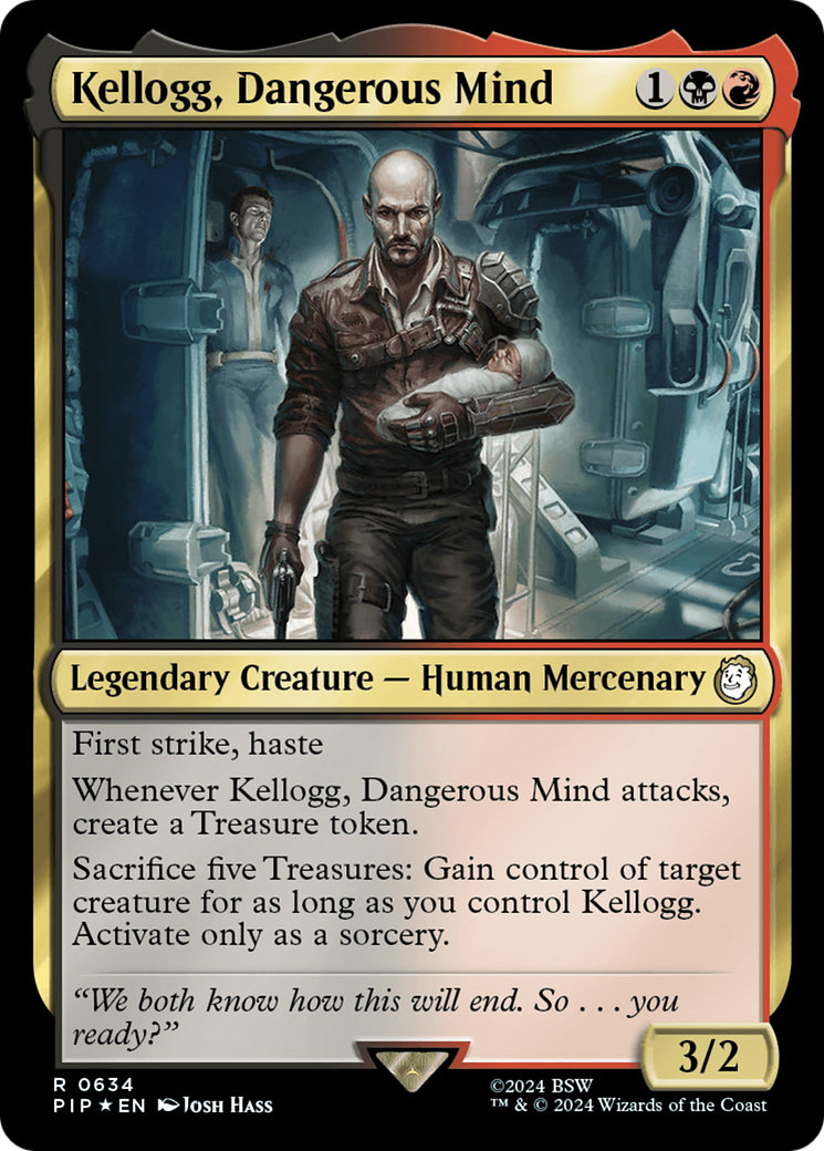 {R} Kellogg, Dangerous Mind (Surge Foil) [Fallout][PIP 634]