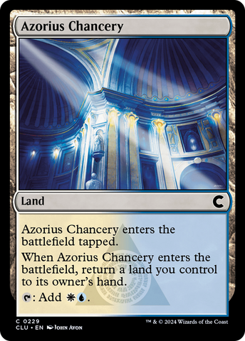 {C} Azorius Chancery [Ravnica: Clue Edition][CLU 229]