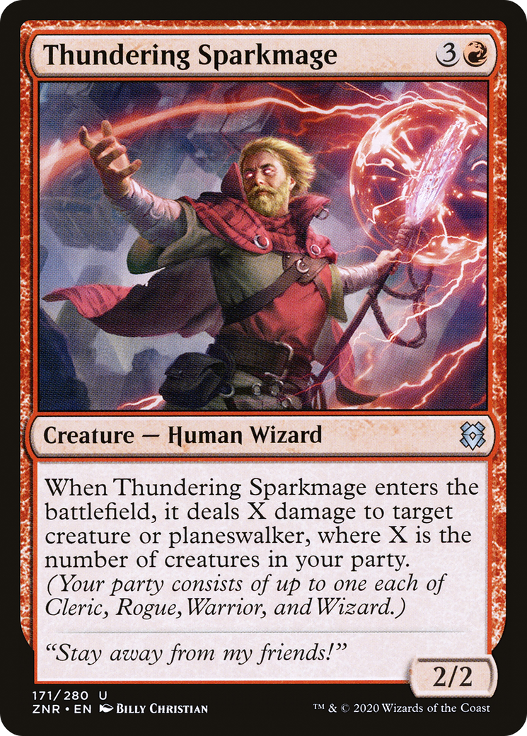 {C} Thundering Sparkmage [Zendikar Rising][ZNR 171]