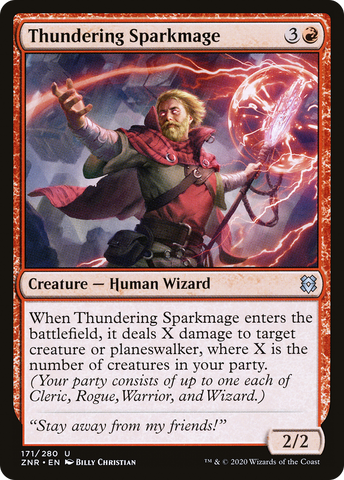 {C} Thundering Sparkmage [Zendikar Rising][ZNR 171]