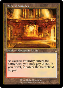 {R} Sacred Foundry (Retro) [Ravnica Remastered][RVR 409] - Misty Mountain Games