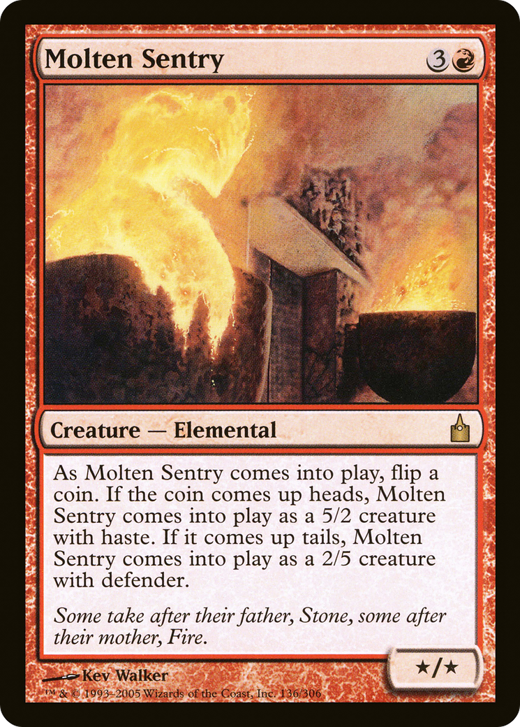 {R} Molten Sentry [Ravnica: City of Guilds][RAV 136]