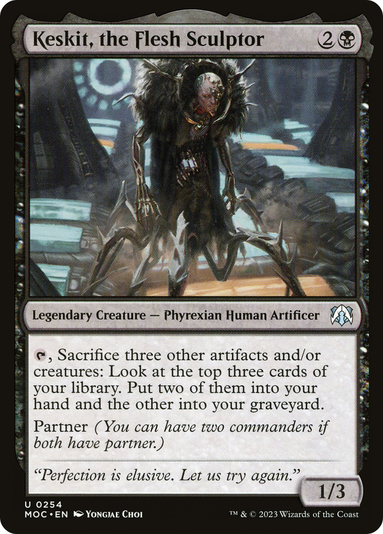{C} Keskit, the Flesh Sculptor [March of the Machine Commander][MOC 254]