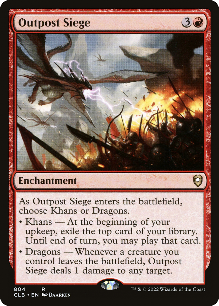 {R} Outpost Siege [Commander Legends: Battle for Baldur's Gate][CLB 804]