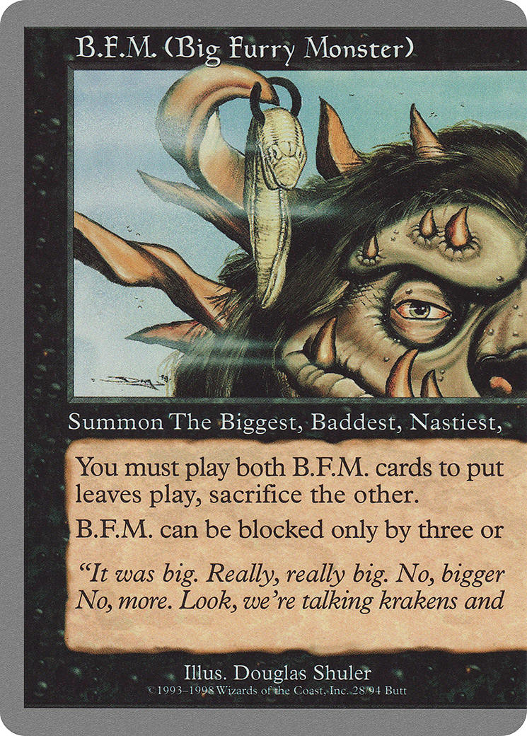 {R} B.F.M. (Big Furry Monster) (28/94) [Unglued][UGL 028]