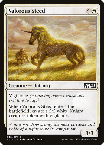 {C} Valorous Steed [Core Set 2021][M21 042]