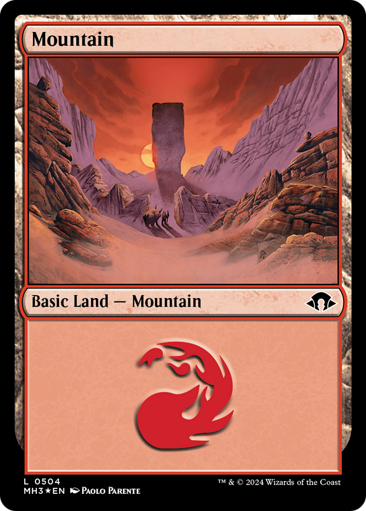 {B} Mountain (0504) (Ripple Foil) [Modern Horizons 3][MH3 504]
