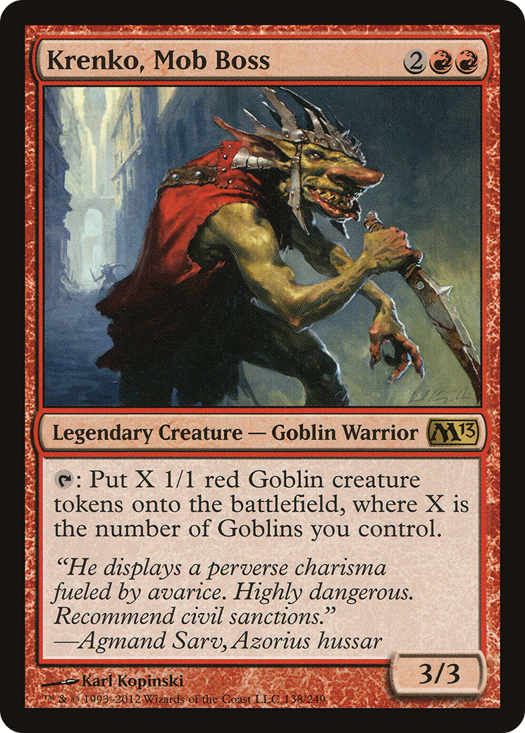{R} Krenko, Mob Boss [Magic 2013][M13 138]