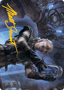 {A} Delver of Secrets Art Card (Gold-Stamped Signature) [Innistrad: Midnight Hunt Art Series][GS AMID 021]