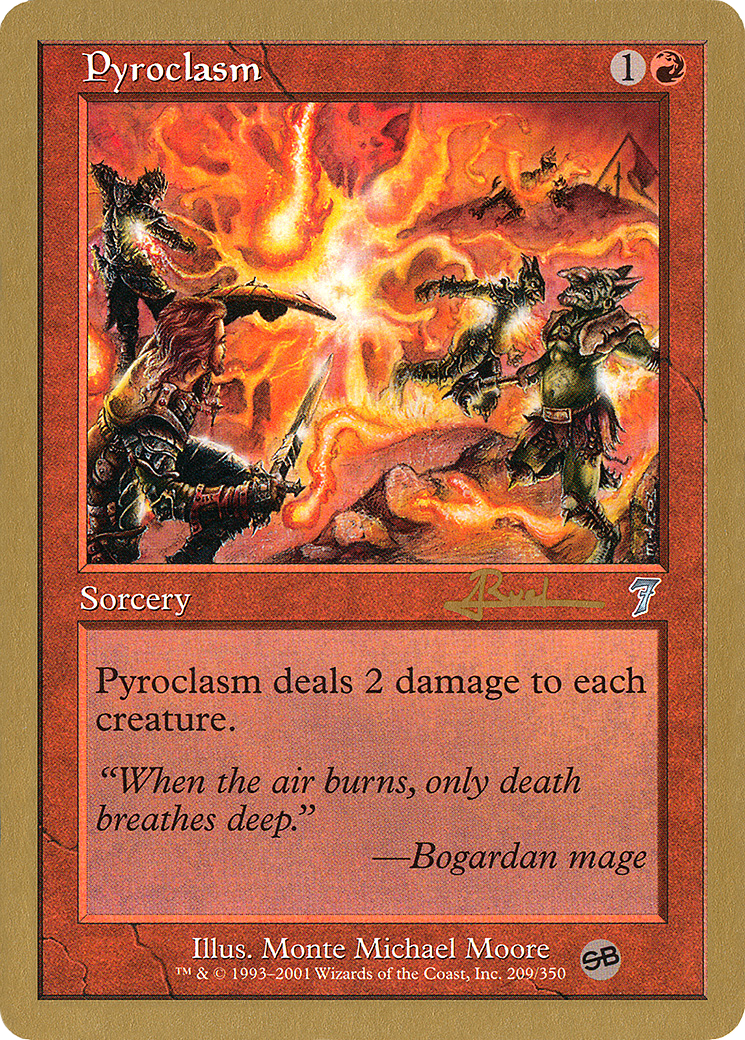 {C} Pyroclasm (Antoine Ruel) (SB) [World Championship Decks 2001][GB WC01 AR209SB]