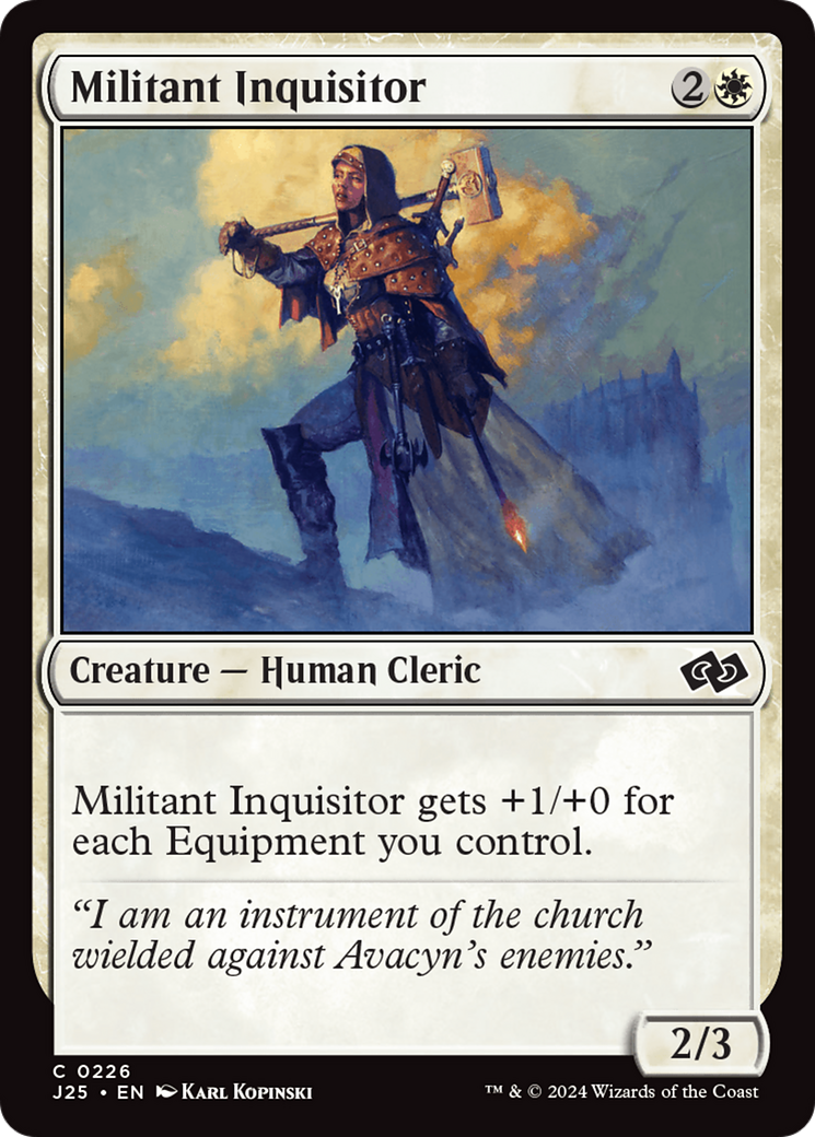 {C} Militant Inquisitor [Foundations Jumpstart][J25 226]